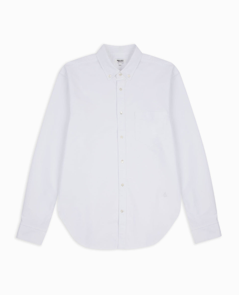 Men's Cotton Oxford Shirt - White