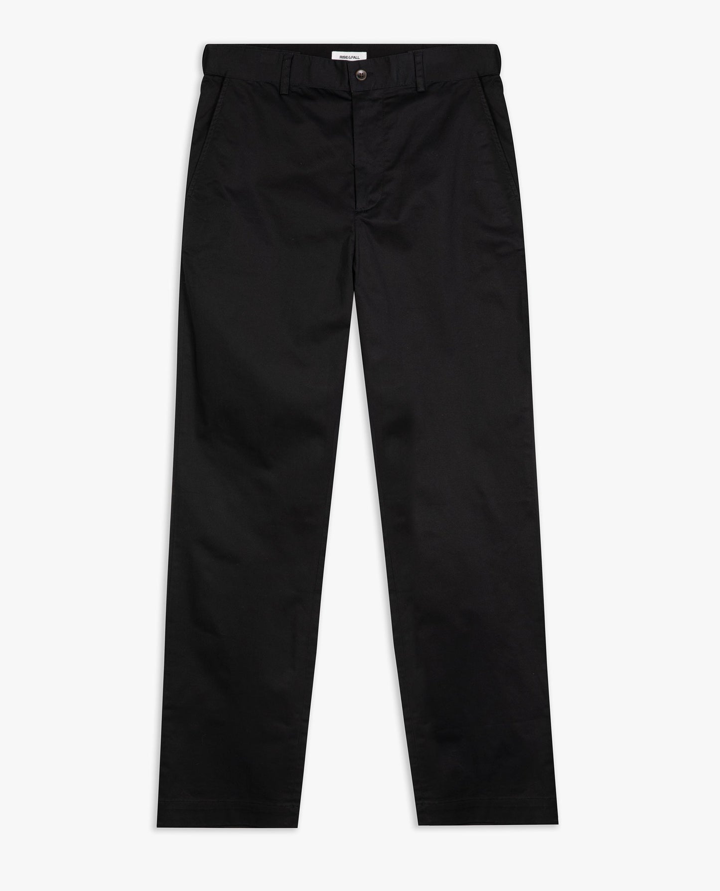 Men's Essential Cotton Trousers - Black