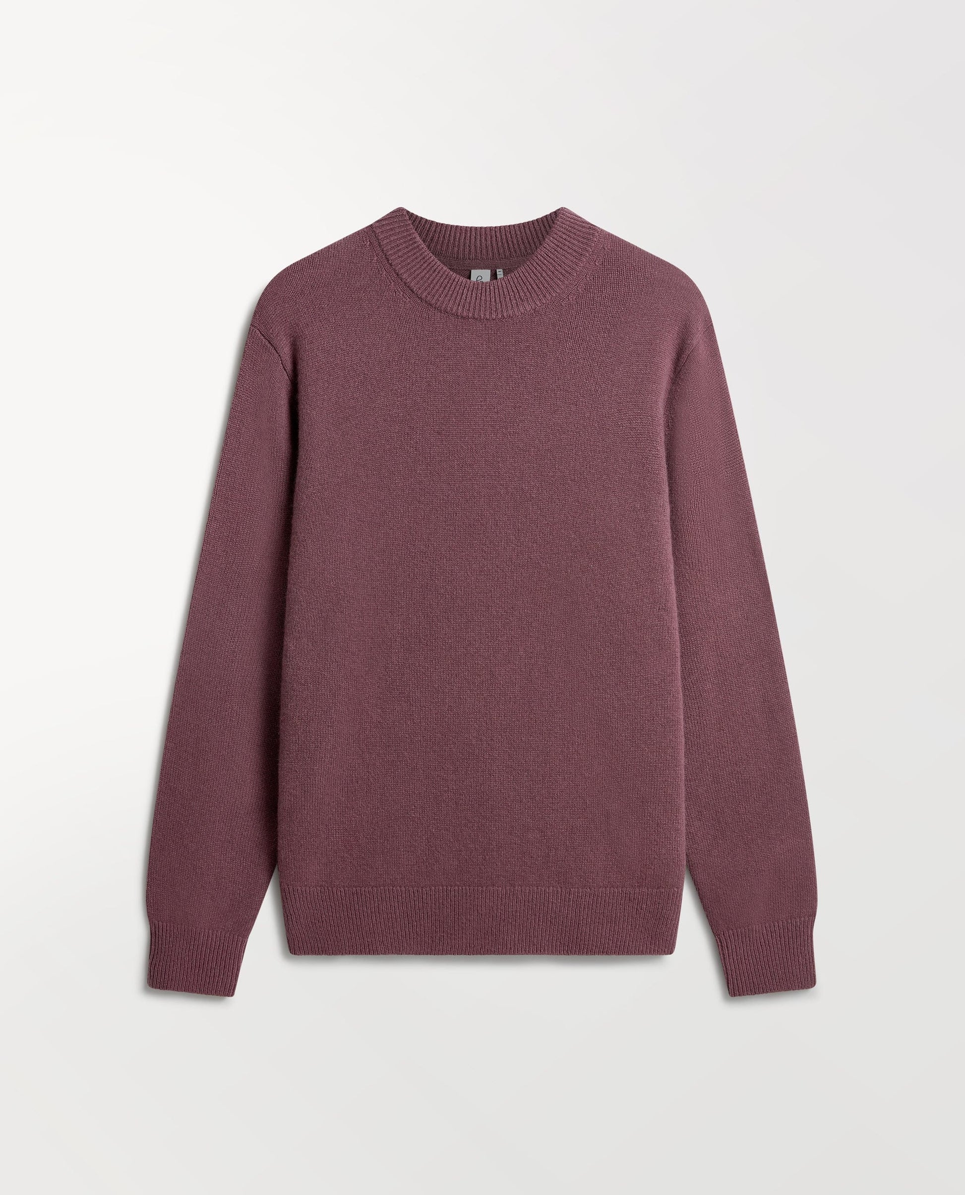 Men's Finest Cashmere Mid-Weight Crew Neck Jumper - Smoky Lilac-[colour]-[size]-Rise &amp; Fall
