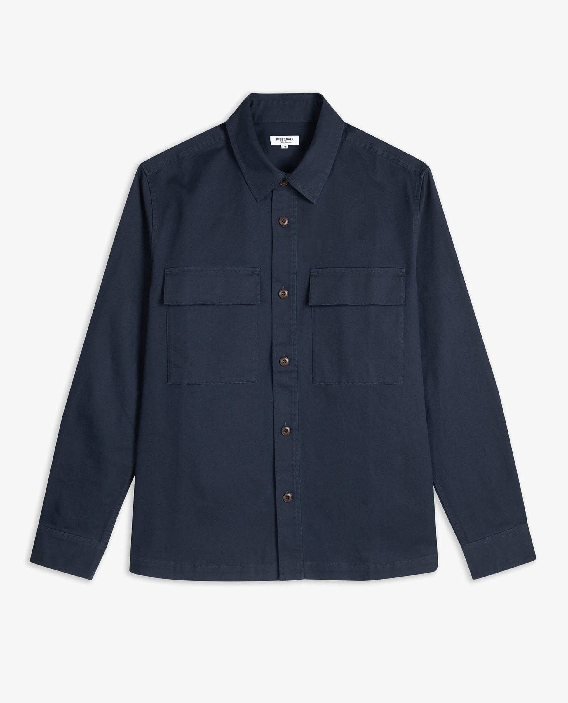 Men's Heavy-Weight Cotton Overshirt - Navy
