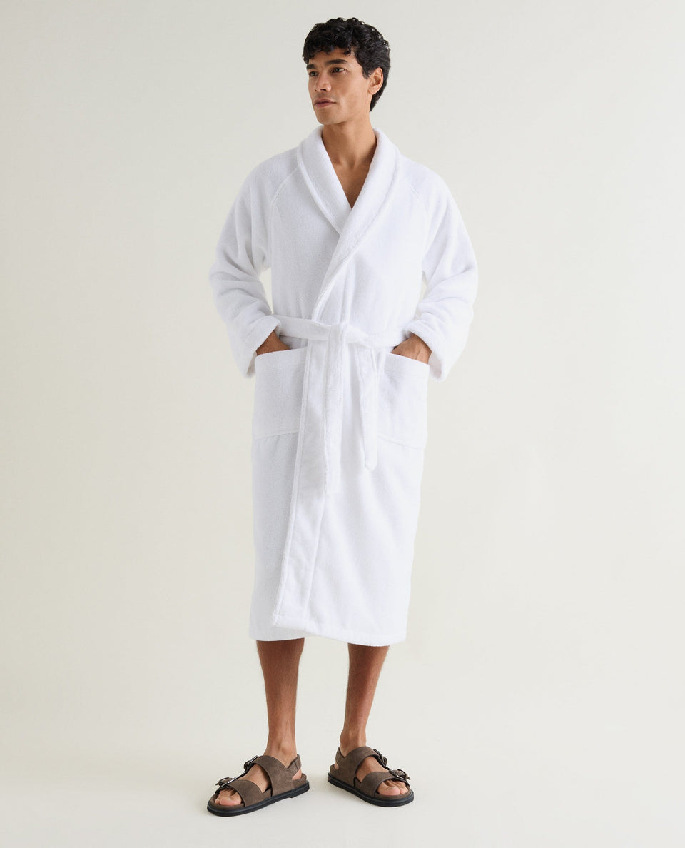 Men's Terry Bathrobe - White