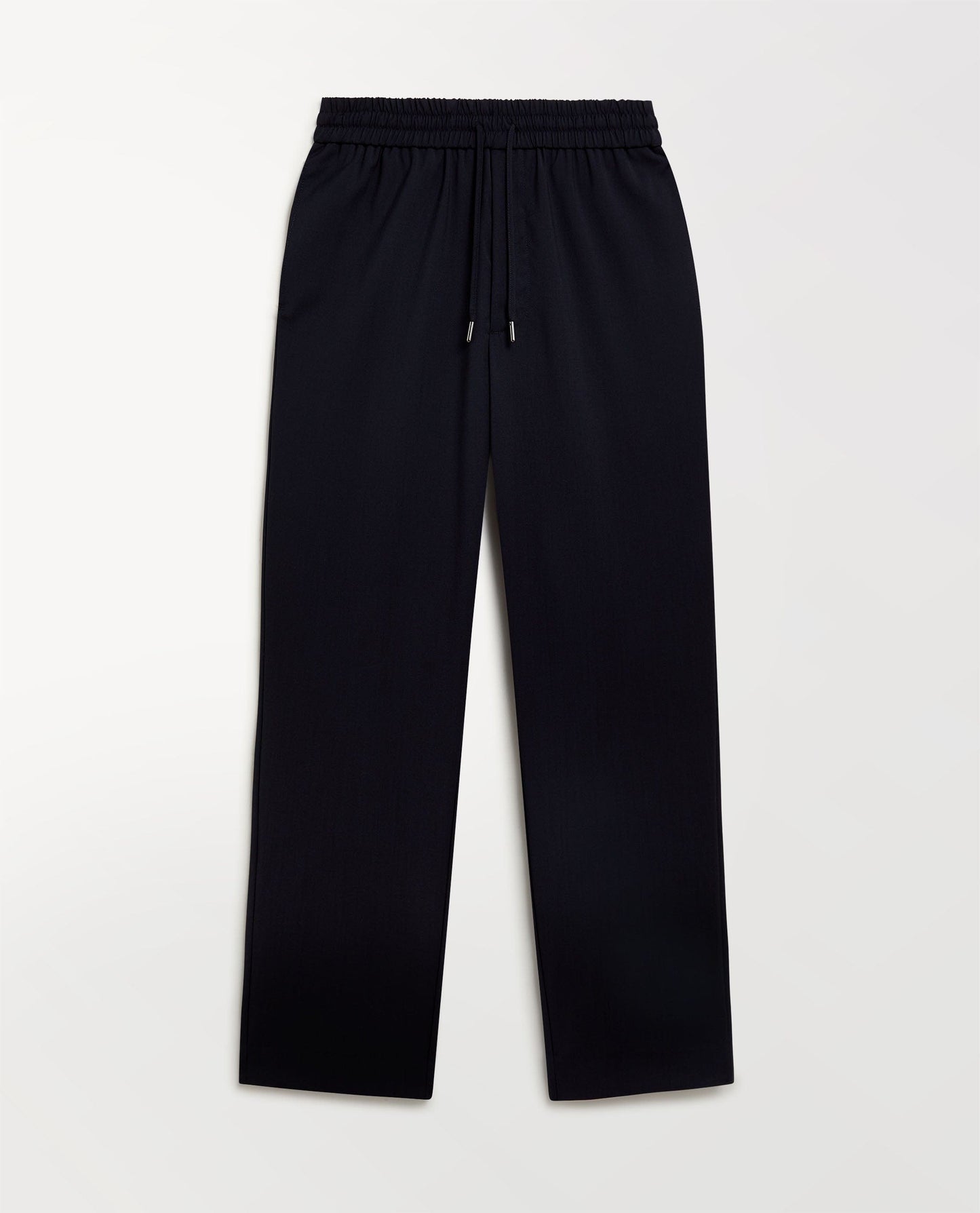 Men's Tropical Wool Drawstring Trousers - Indigo-[colour]-[size]-Rise &amp; Fall