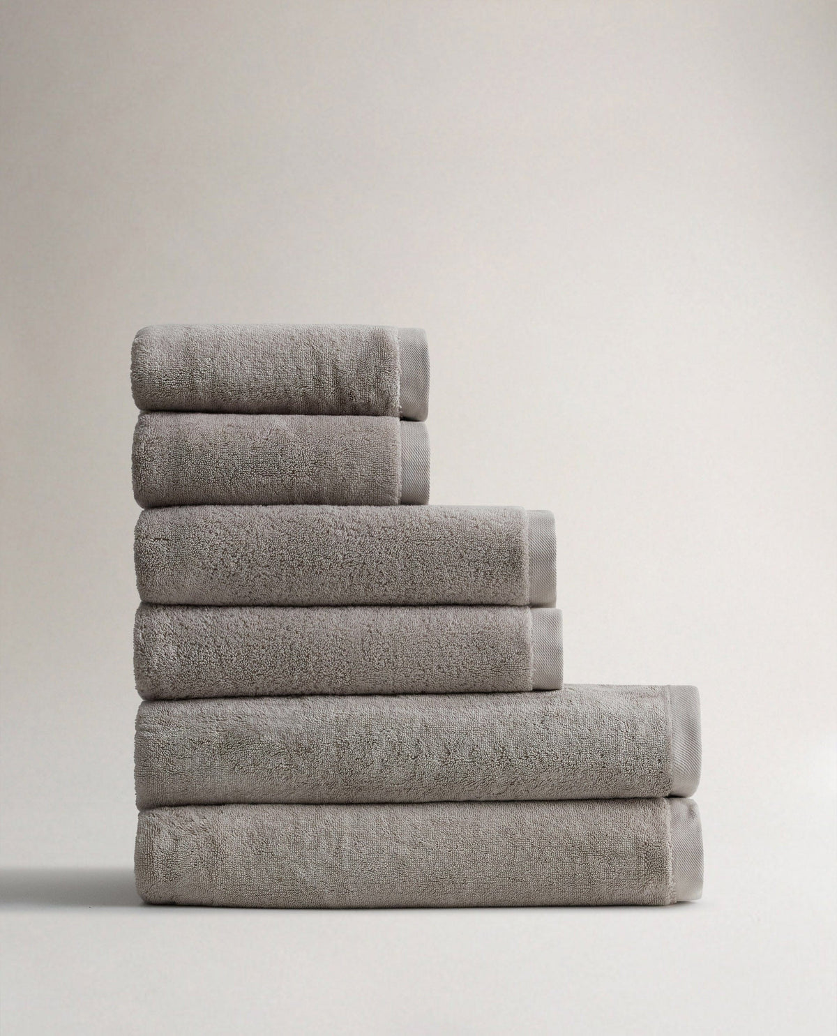 Rise & Fall's 6 piece Turkish cotton towel bundle in pebble