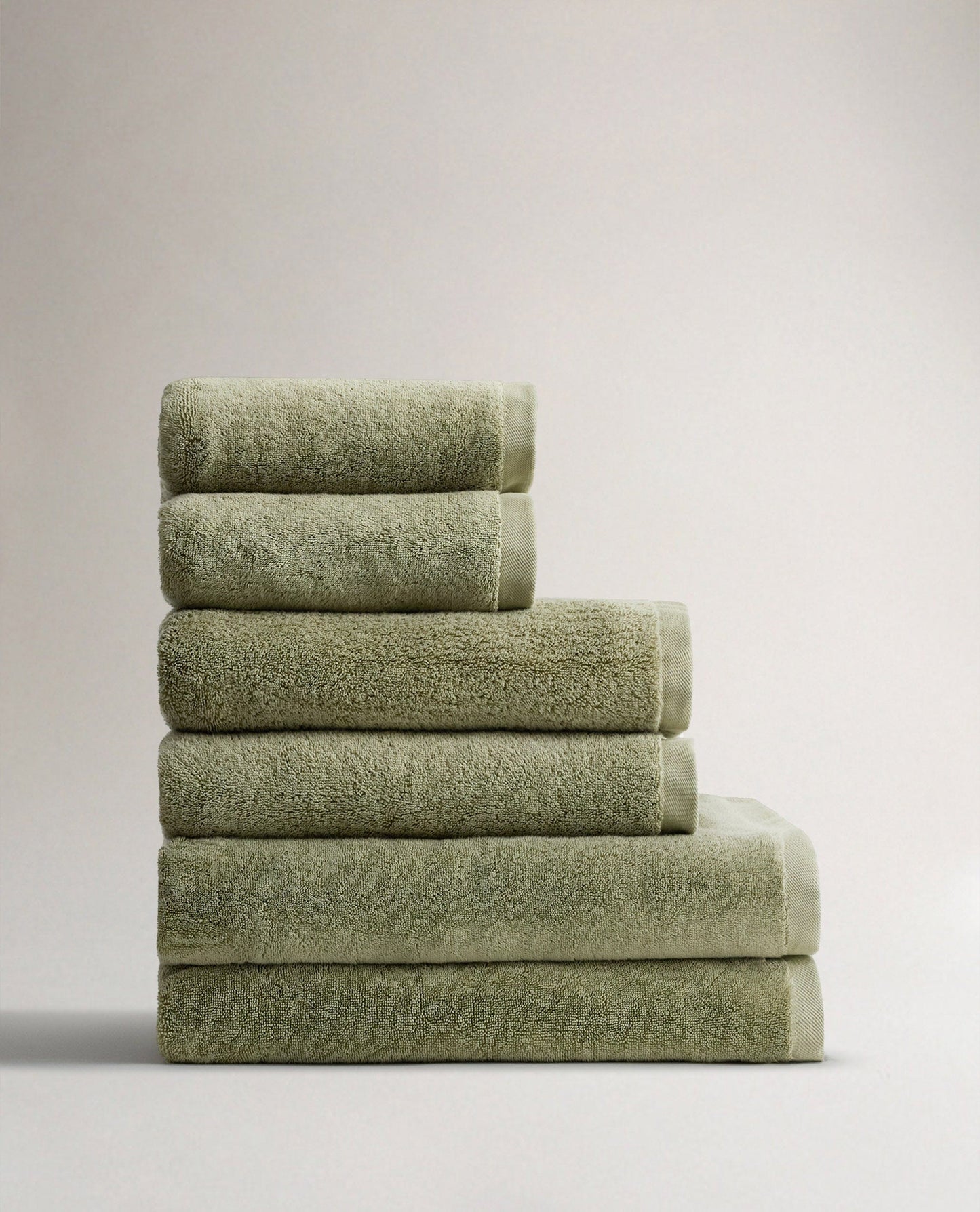 Rise & Fall's 6 piece Turkish cotton towel bundle in sage