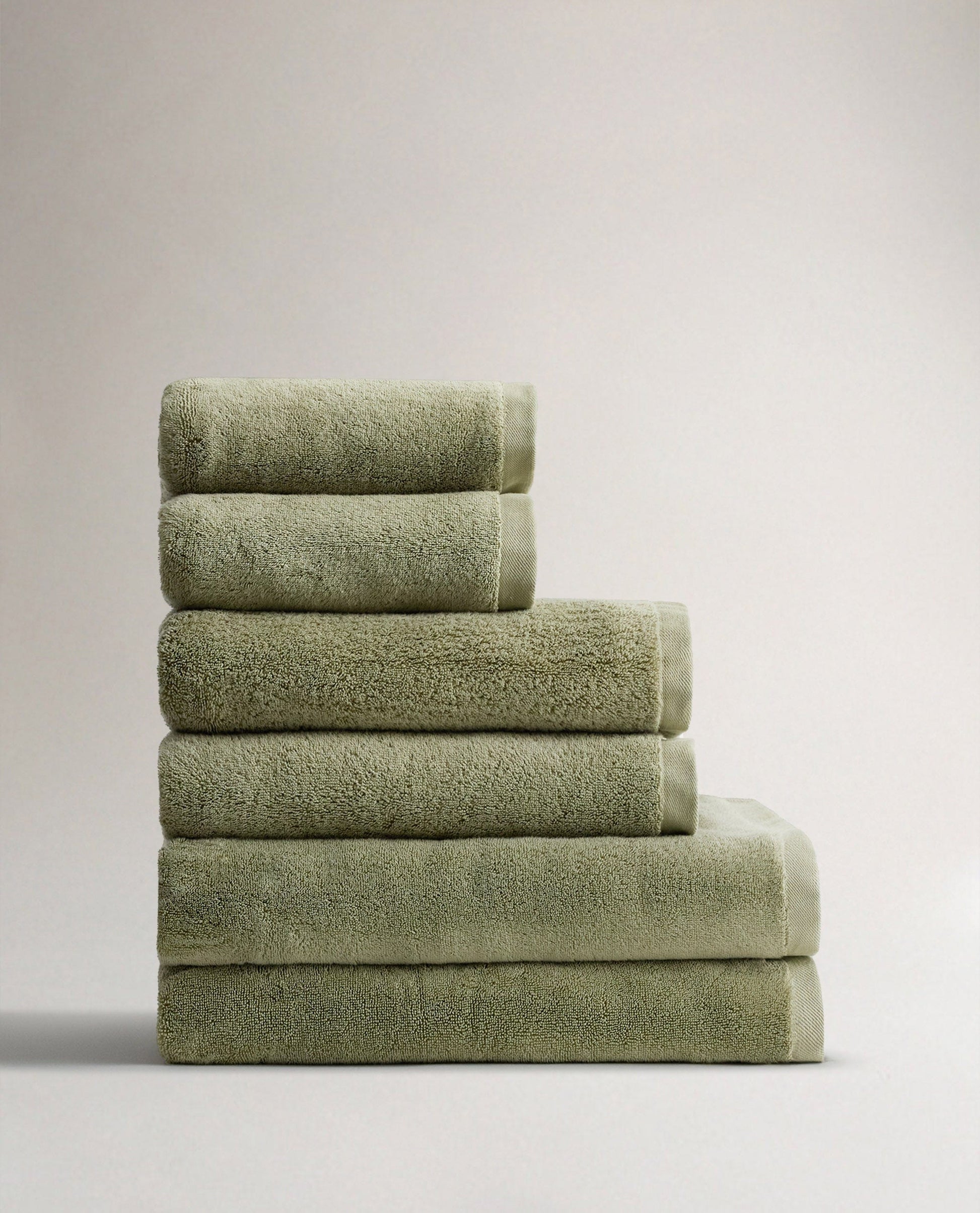 Rise & Fall's 6 piece Turkish cotton towel bundle in sage