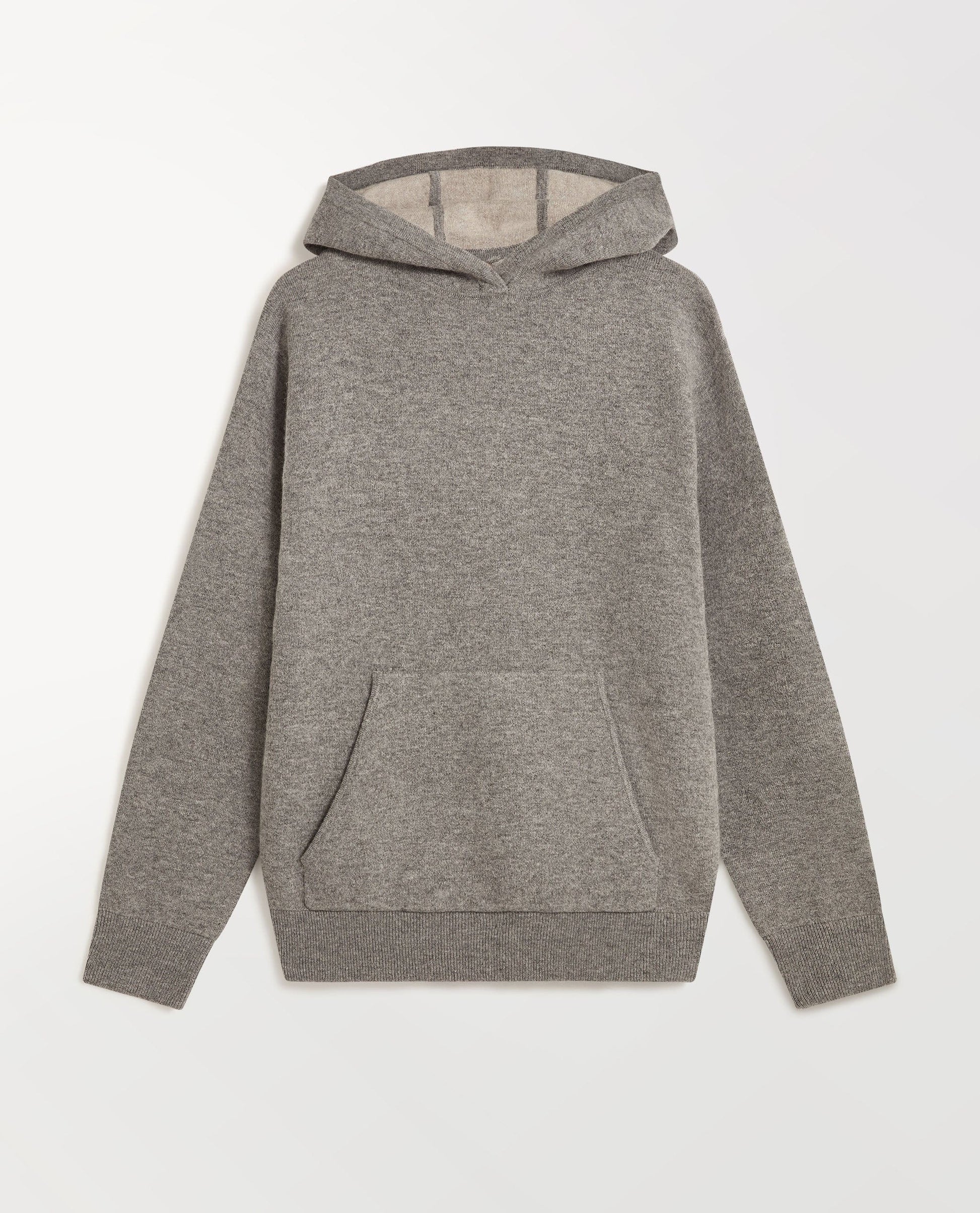 Men's Cashmere Merino Double Faced Hoodie Charcoal – Rise Fall
