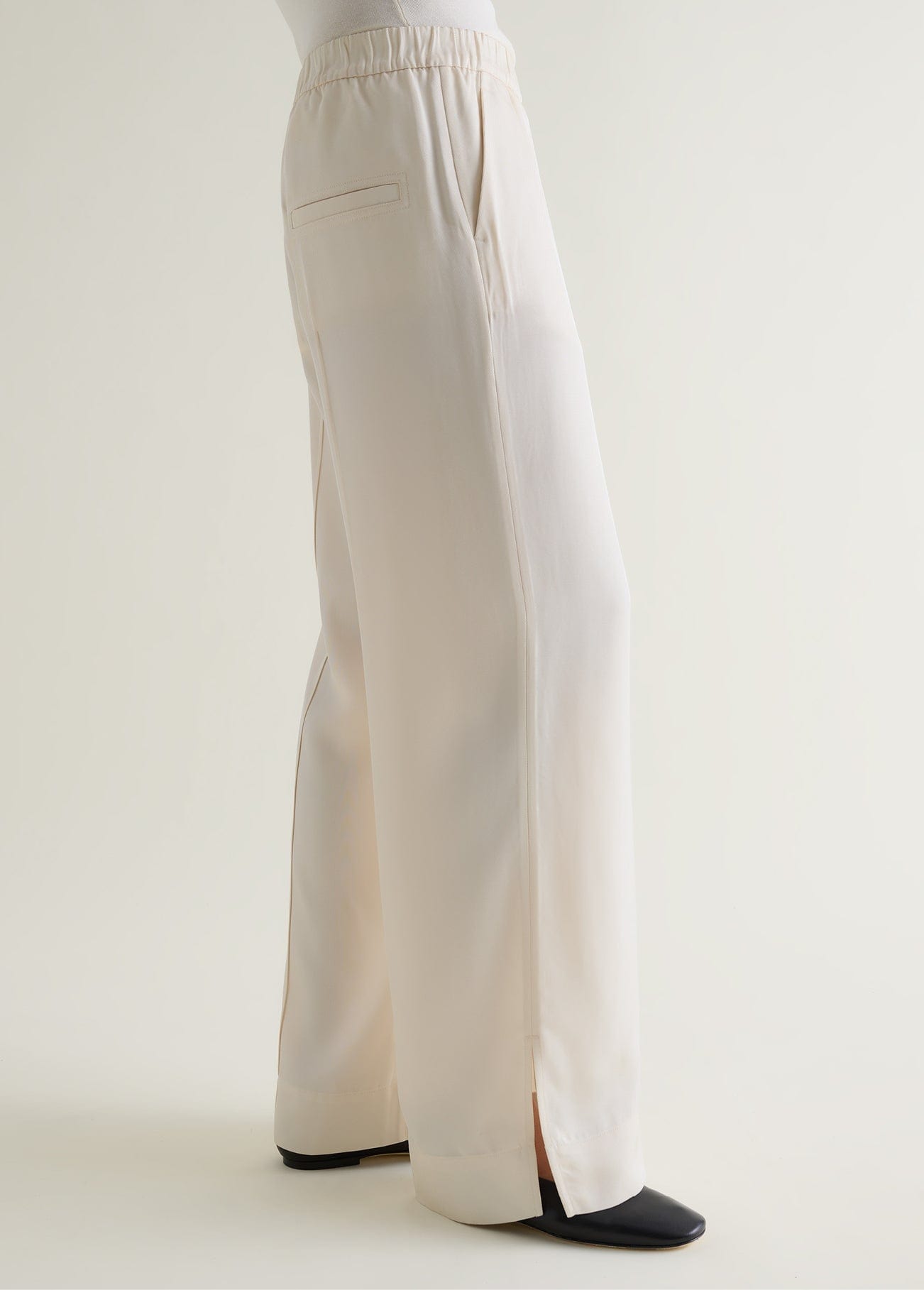 Rise & Fall's NAIA™ Tailored Track Trouser in Alabaster