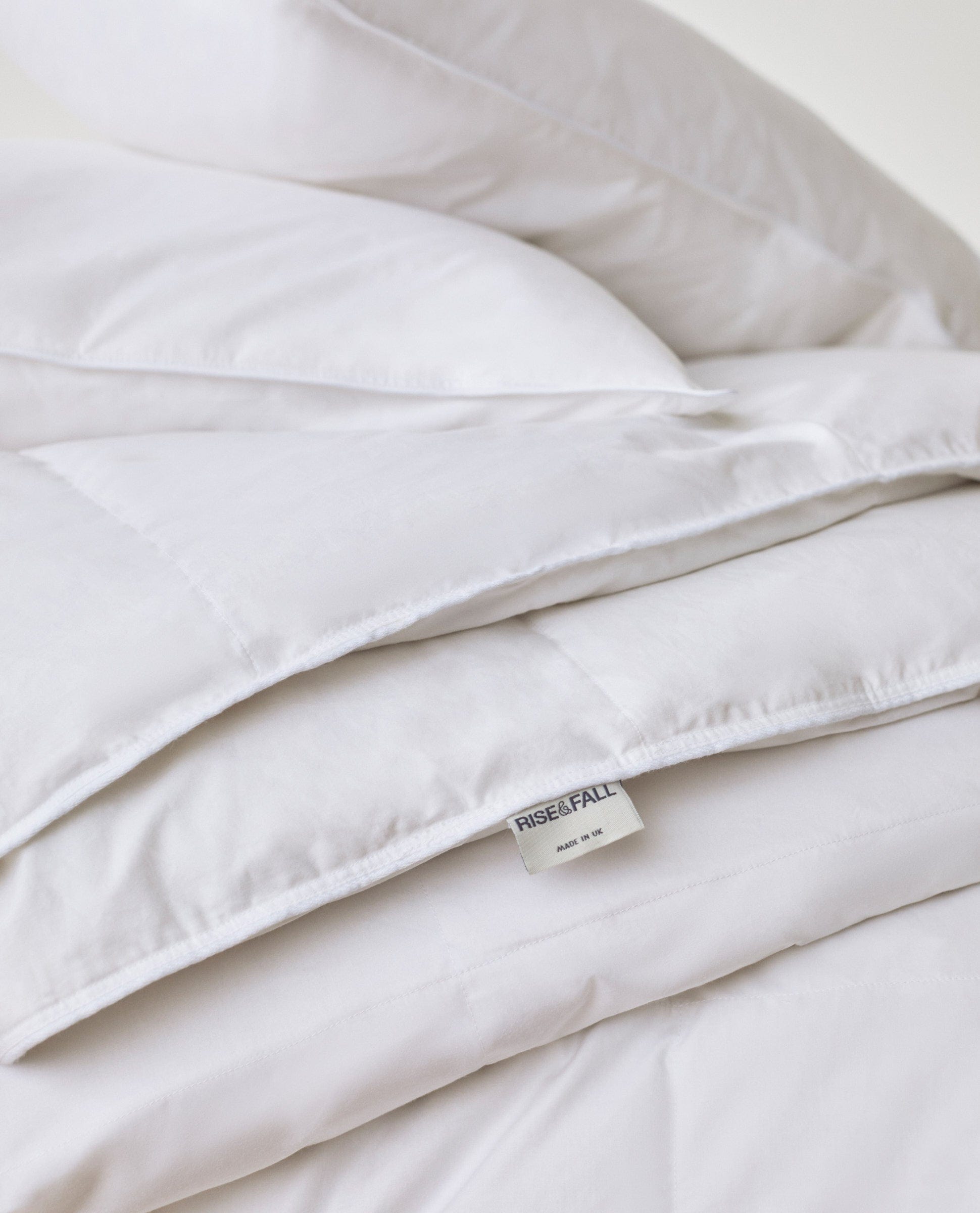 Rise & Fall Recycled Down Duvet & Pillows.