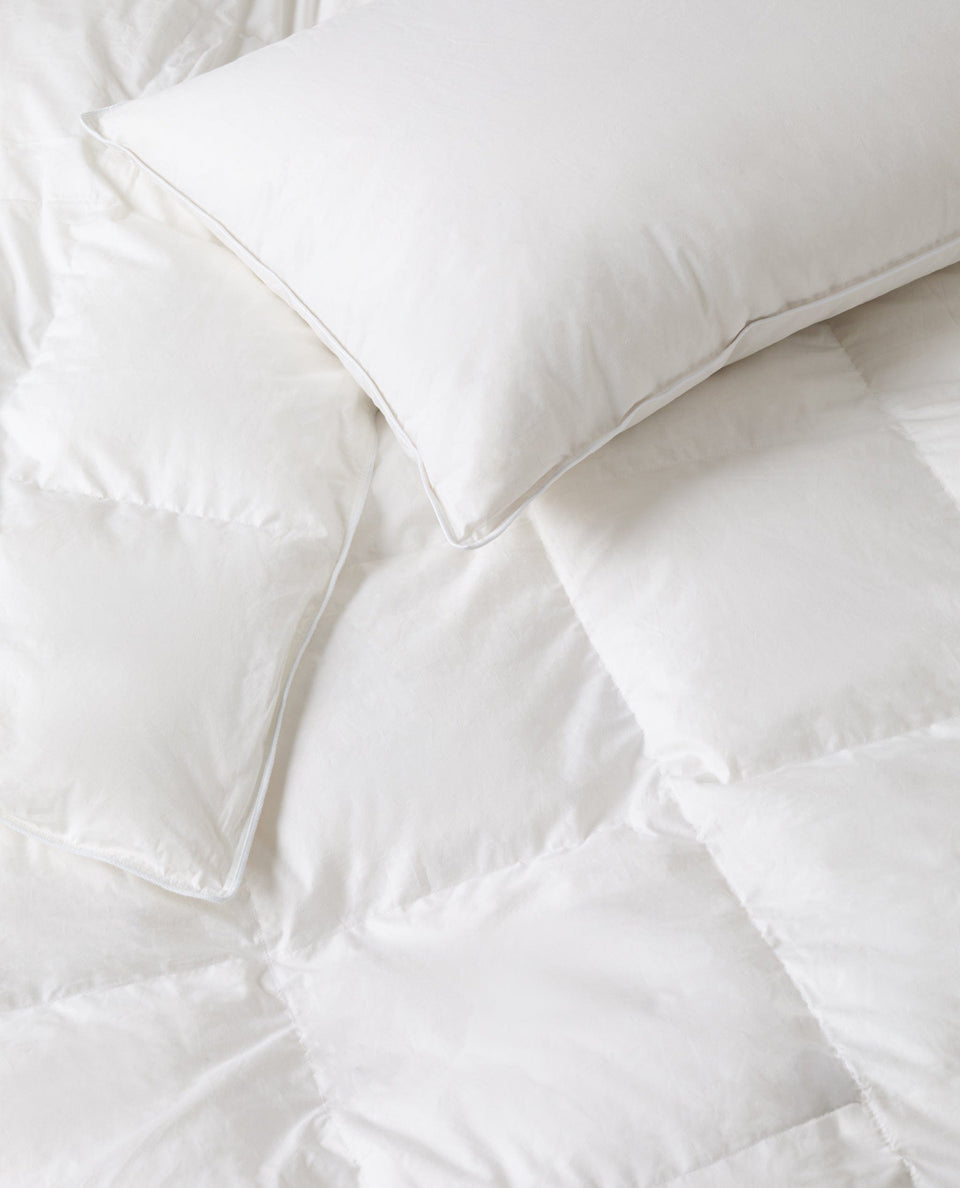 Rise & Fall's Recyled Down Duvet and Pillows.