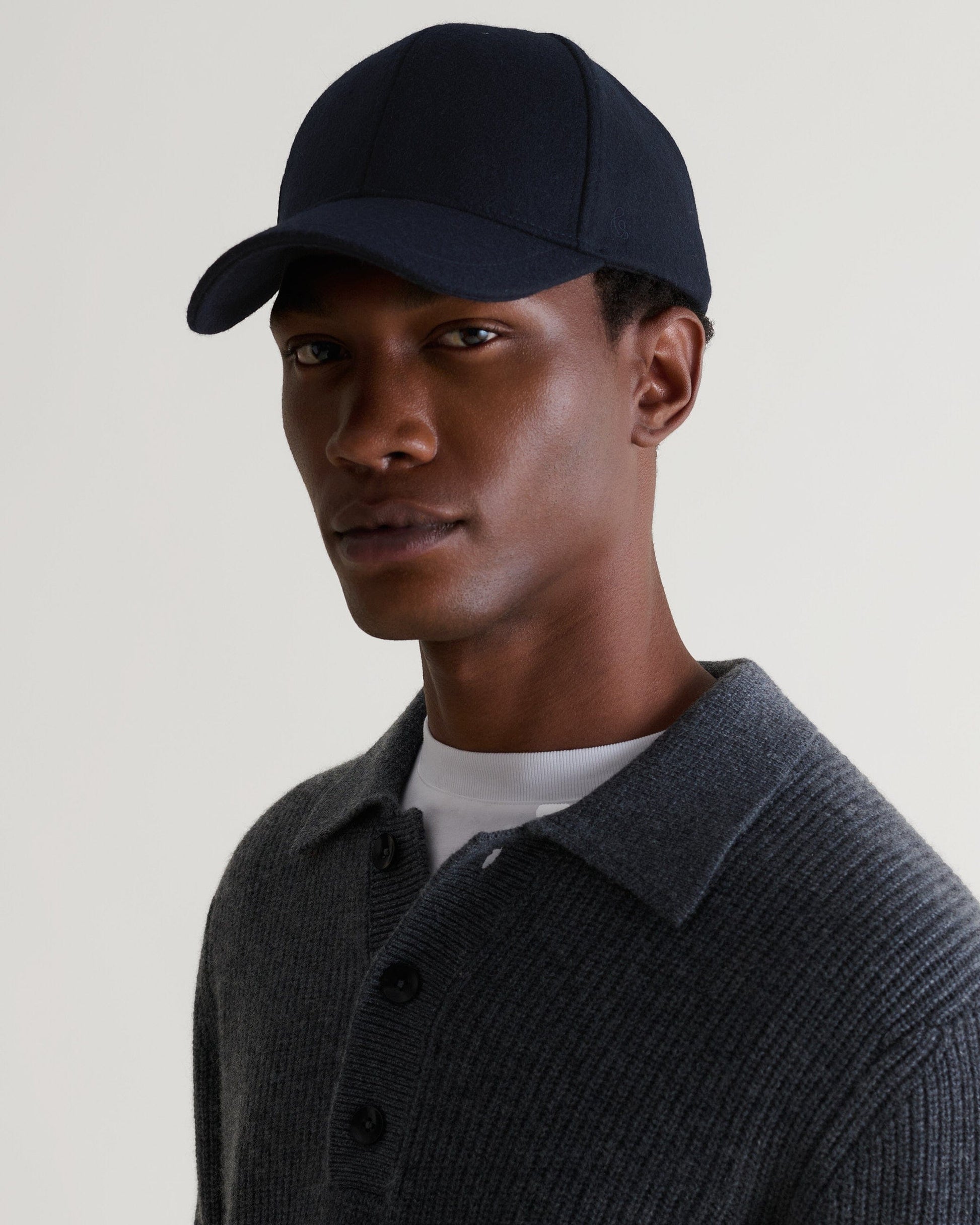 Men's Cashmere Wool Baseball Cap – Rise Fall - Main Image