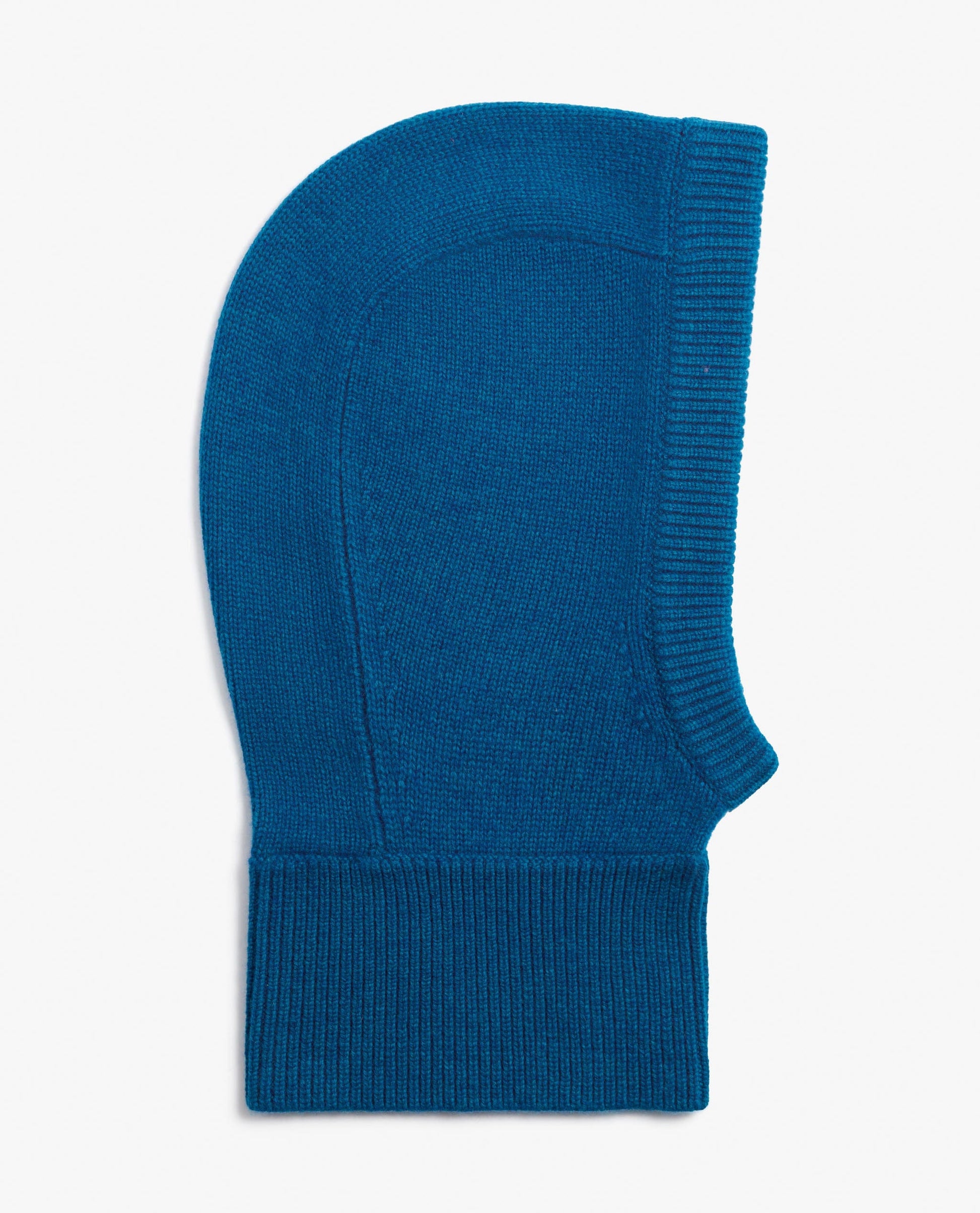 Women's Cashmere Merino Knitted Hood - Viridian Blue
