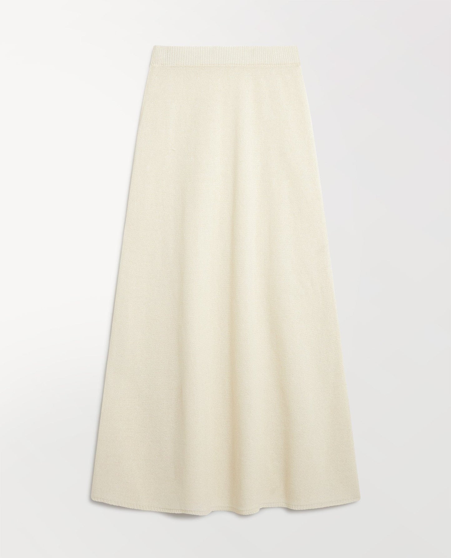 Women's Cotton Bouclé Knit Skirt - Parchment