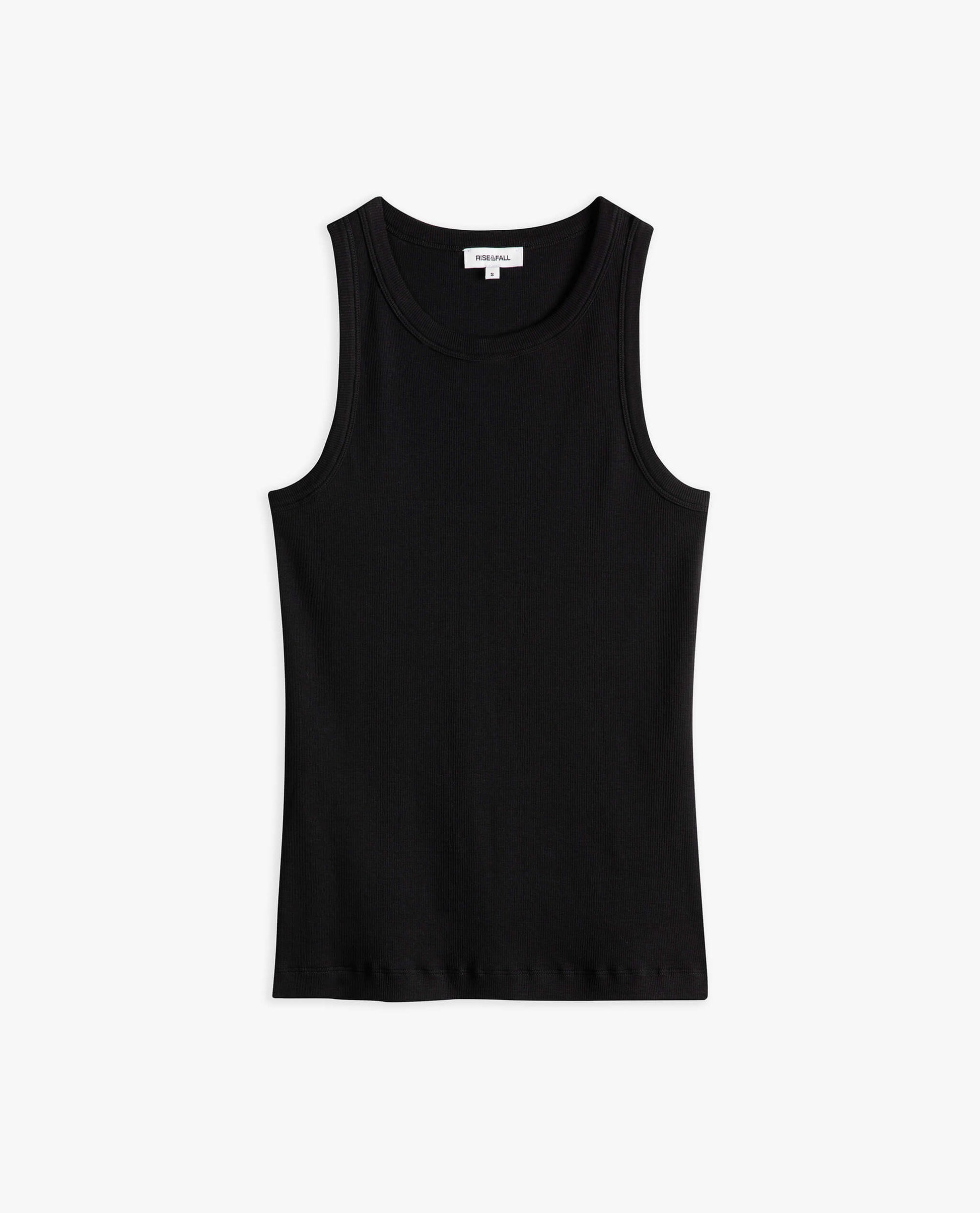 Women's Cotton Racer Vest - Black