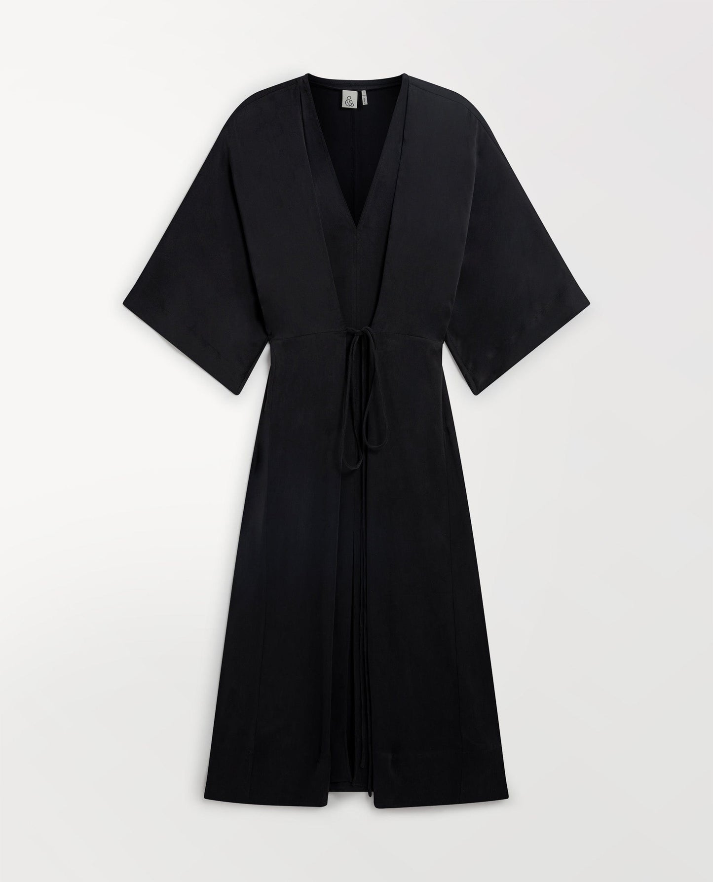 Women's Easy-Silk Robe Dress - Black