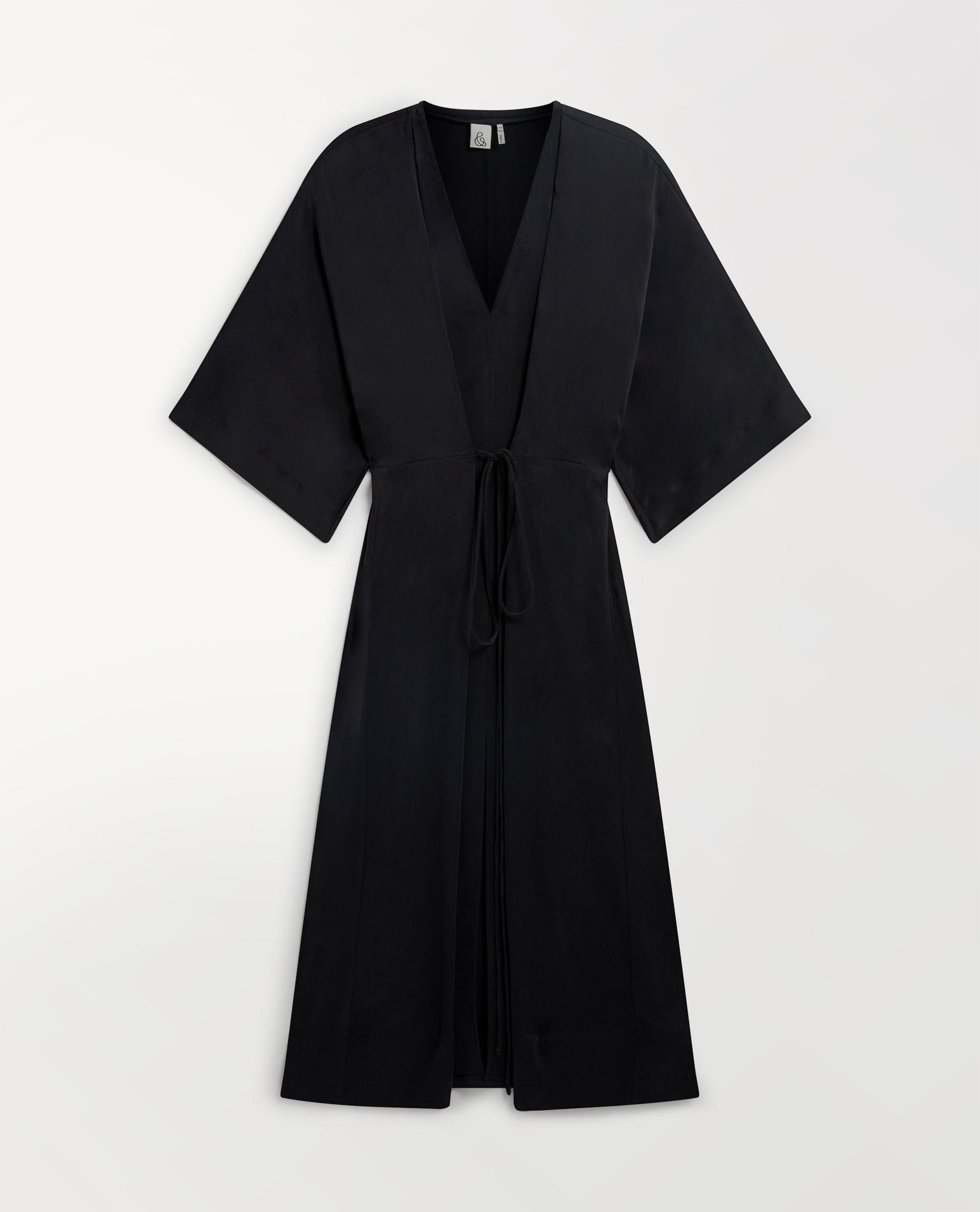 Women's Easy-Silk Robe Dress - Black