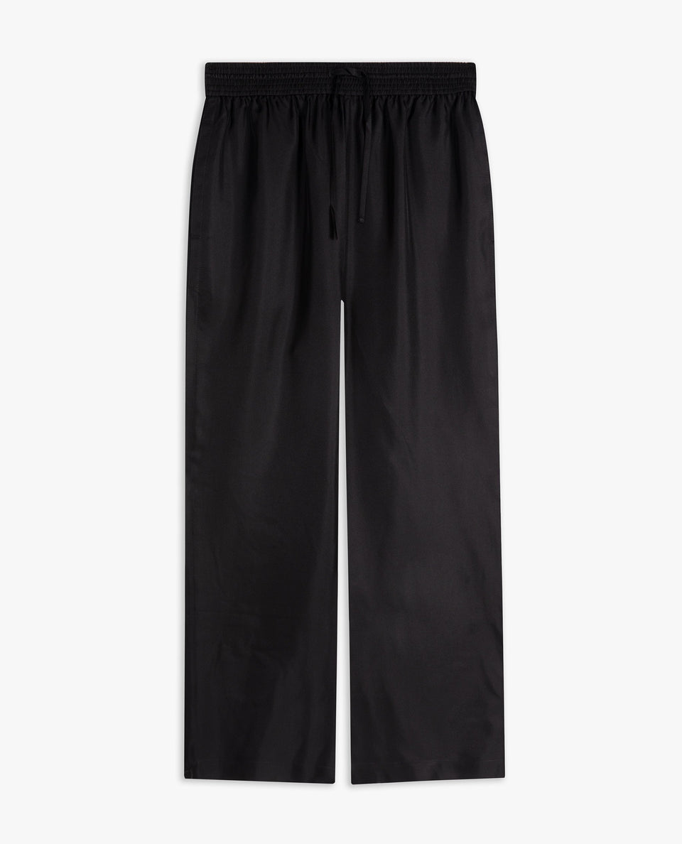 Women's Easy-Silk Wide-Leg Trouser - Black