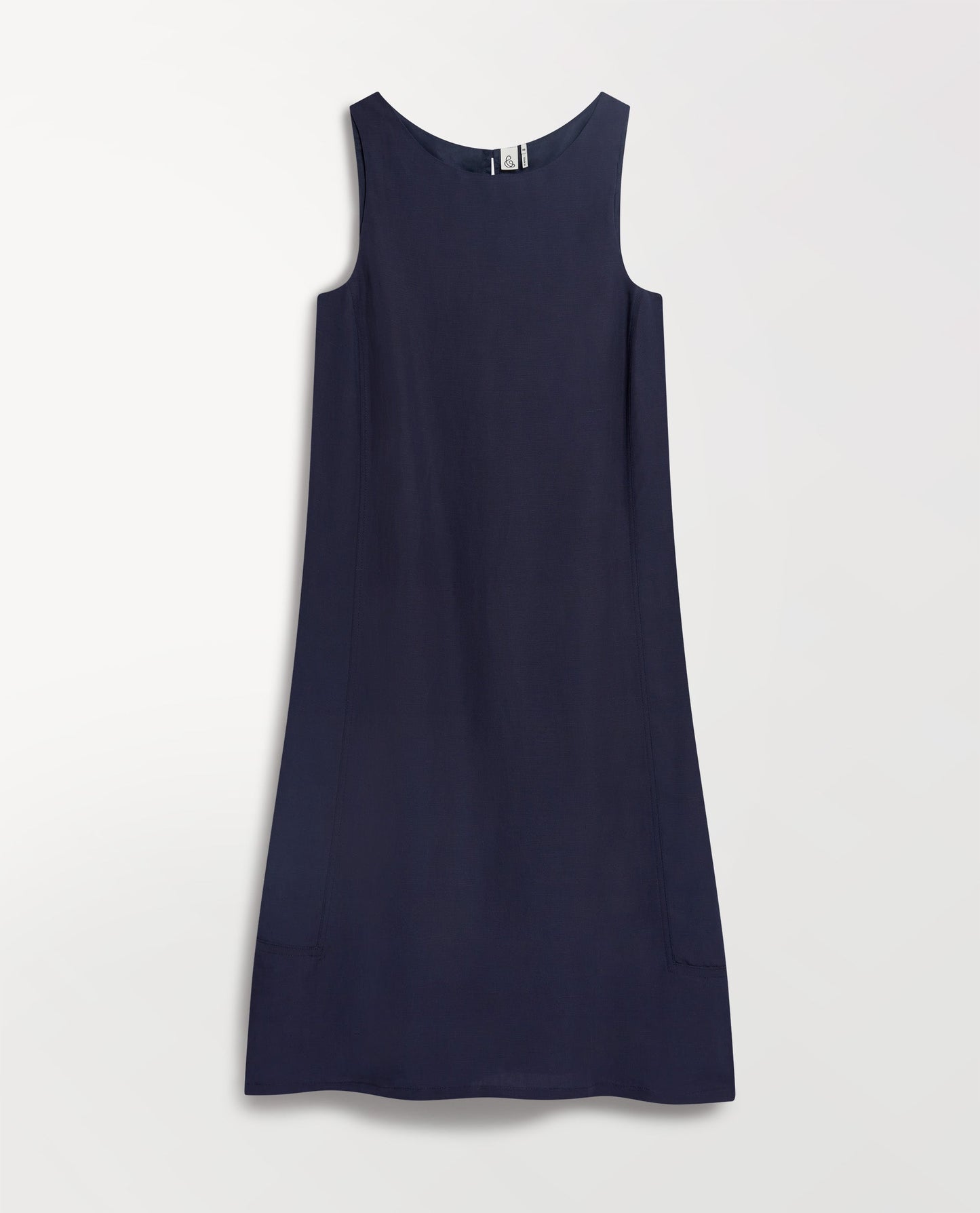 Women's Future-Linen Classic Mini Dress - Navy