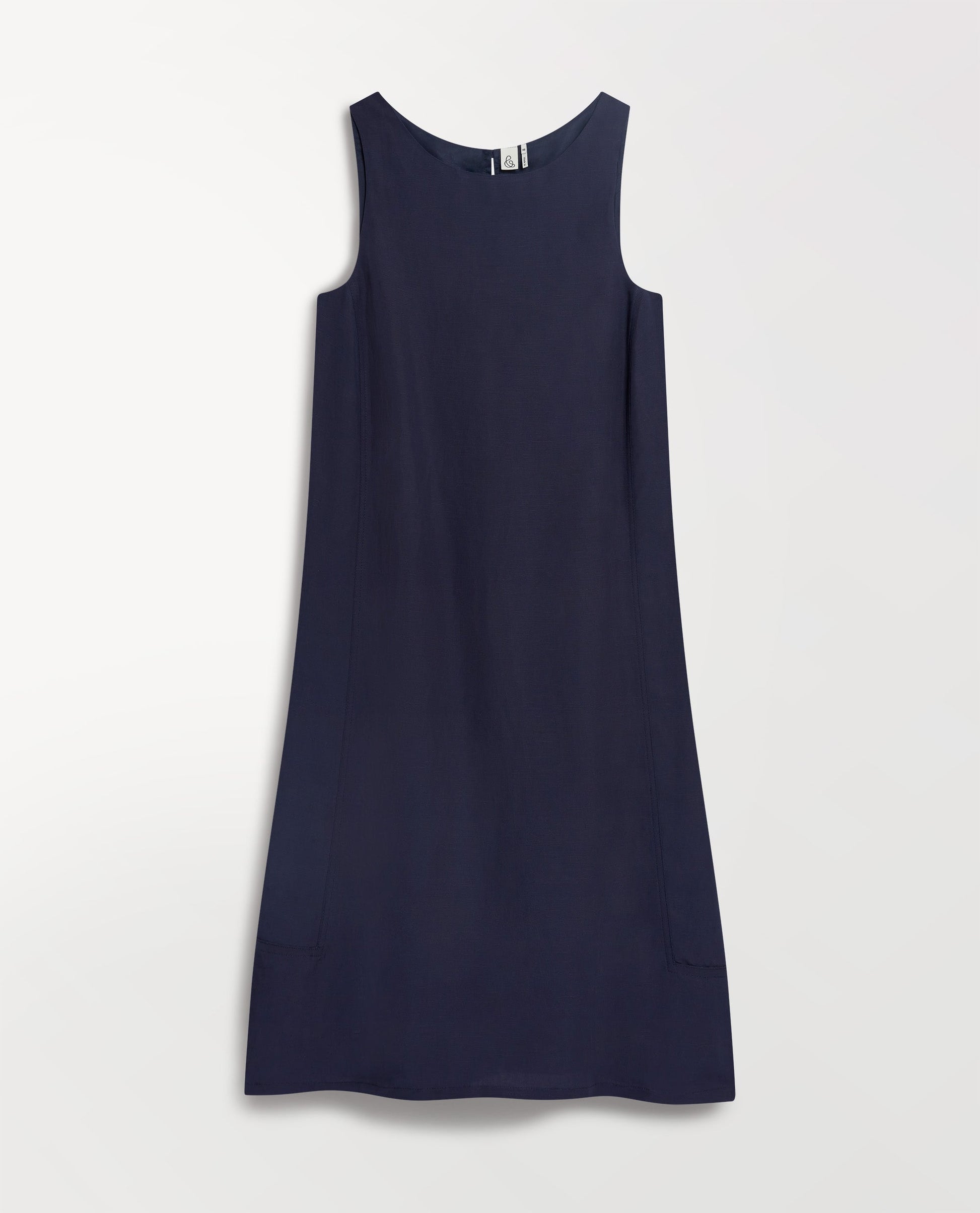 Women's Future-Linen Classic Mini Dress - Navy