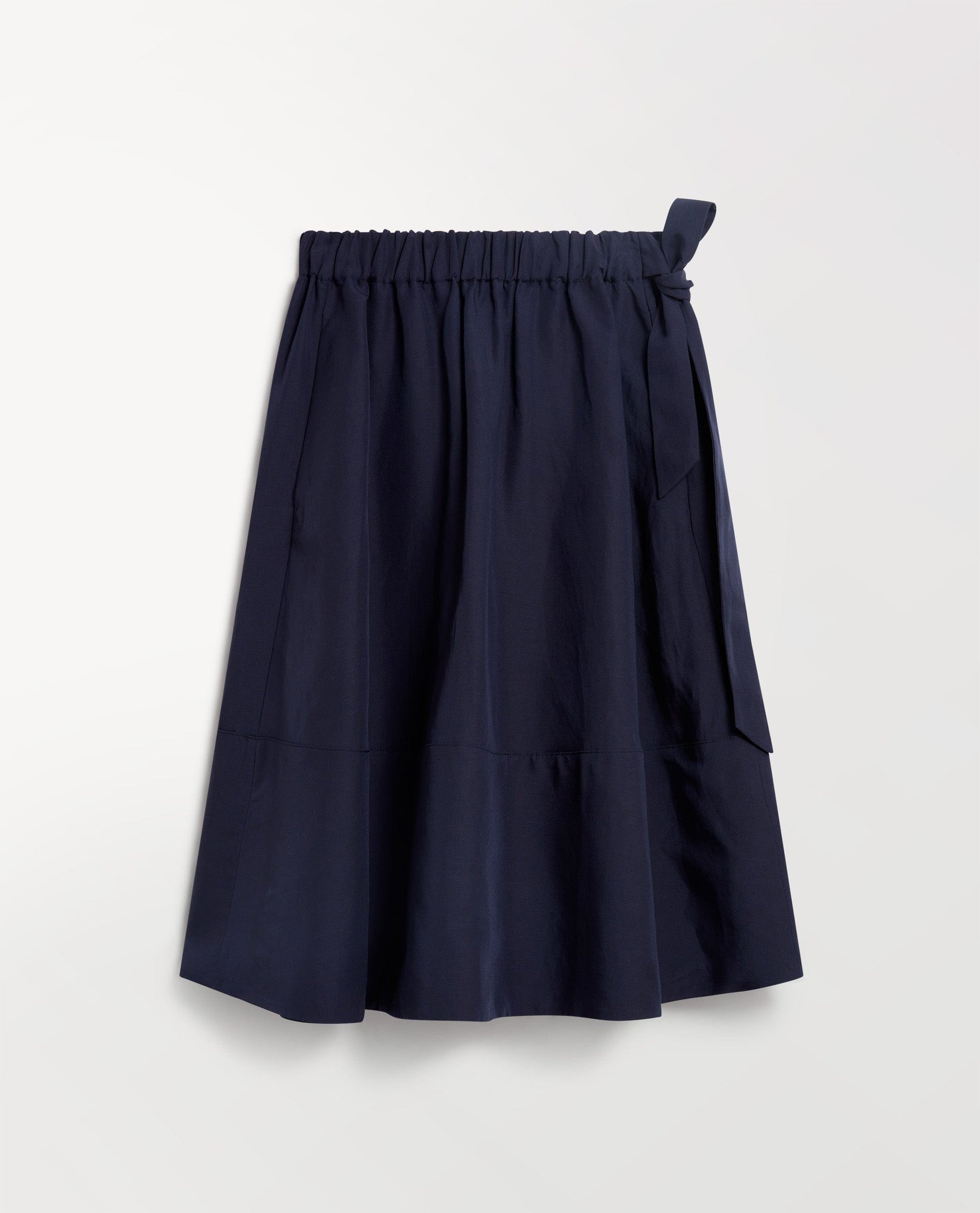 Women's Future-Linen Full Skirt - Navy