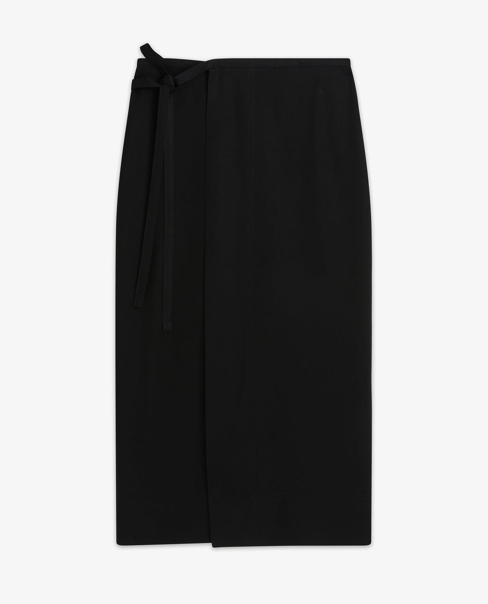 Women's NAIA™ Midi Wrap Skirt - Black