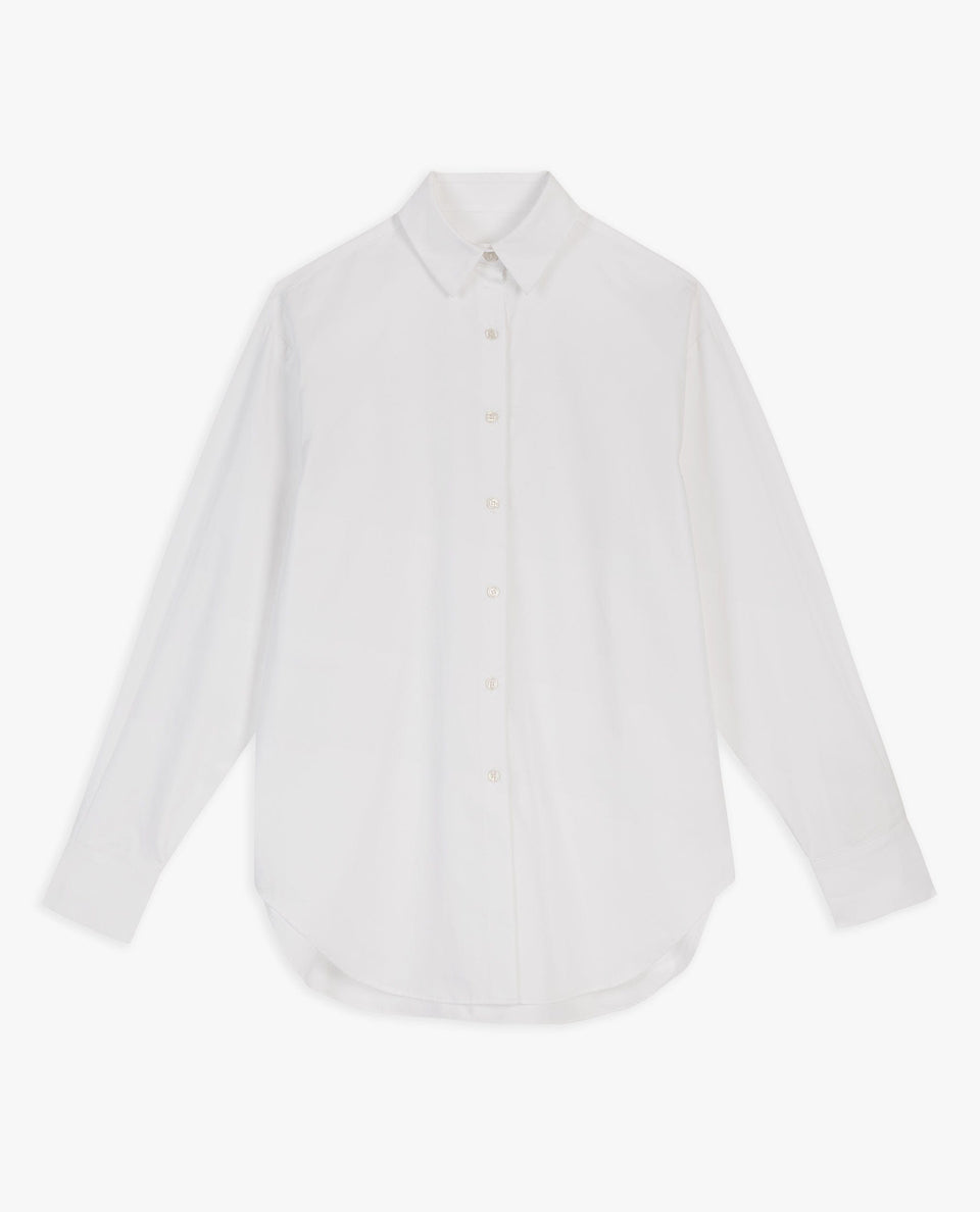 Women's Organic Cotton Poplin Shirt - White