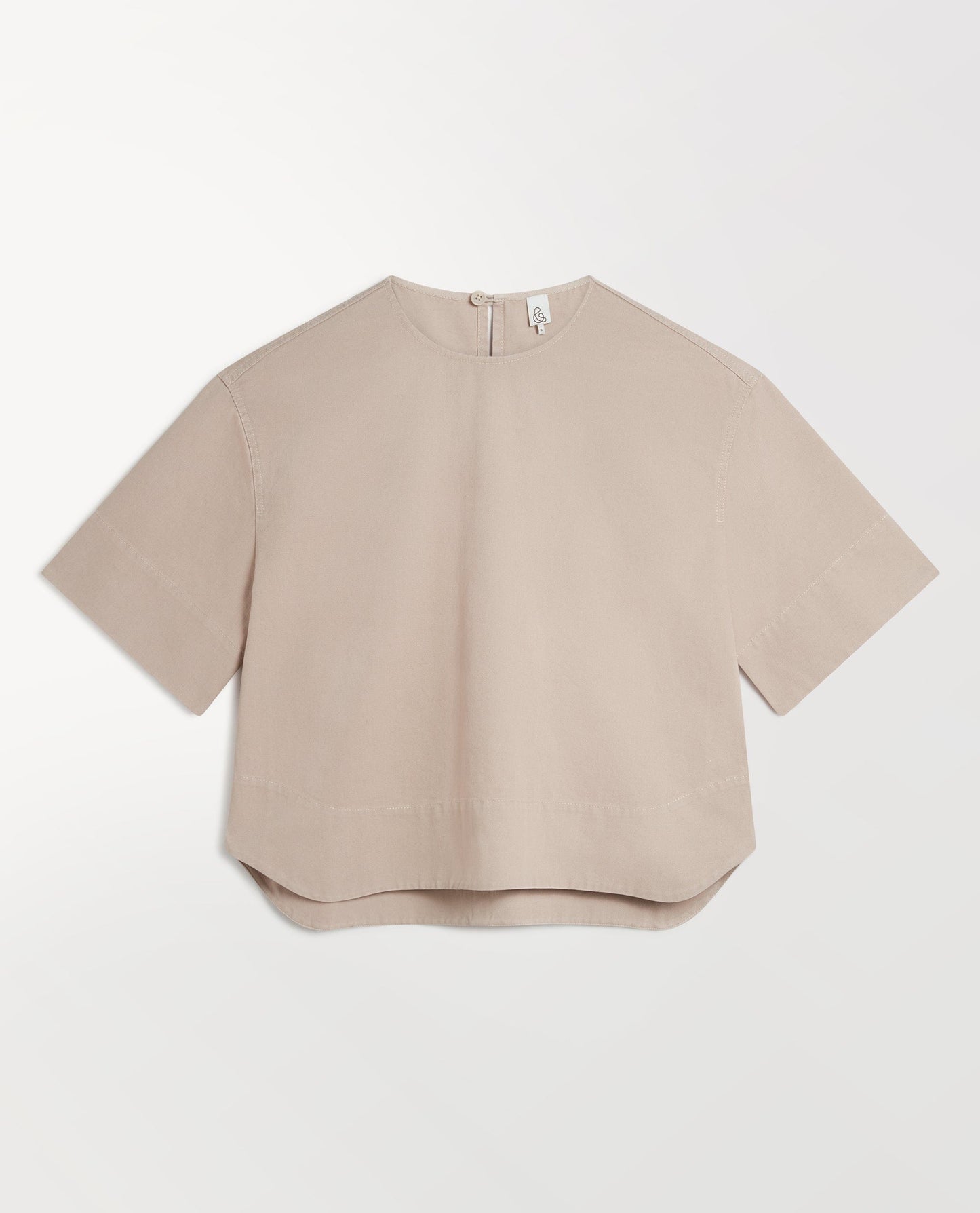 Women's Organic Denim Boxy T-shirt - Ash