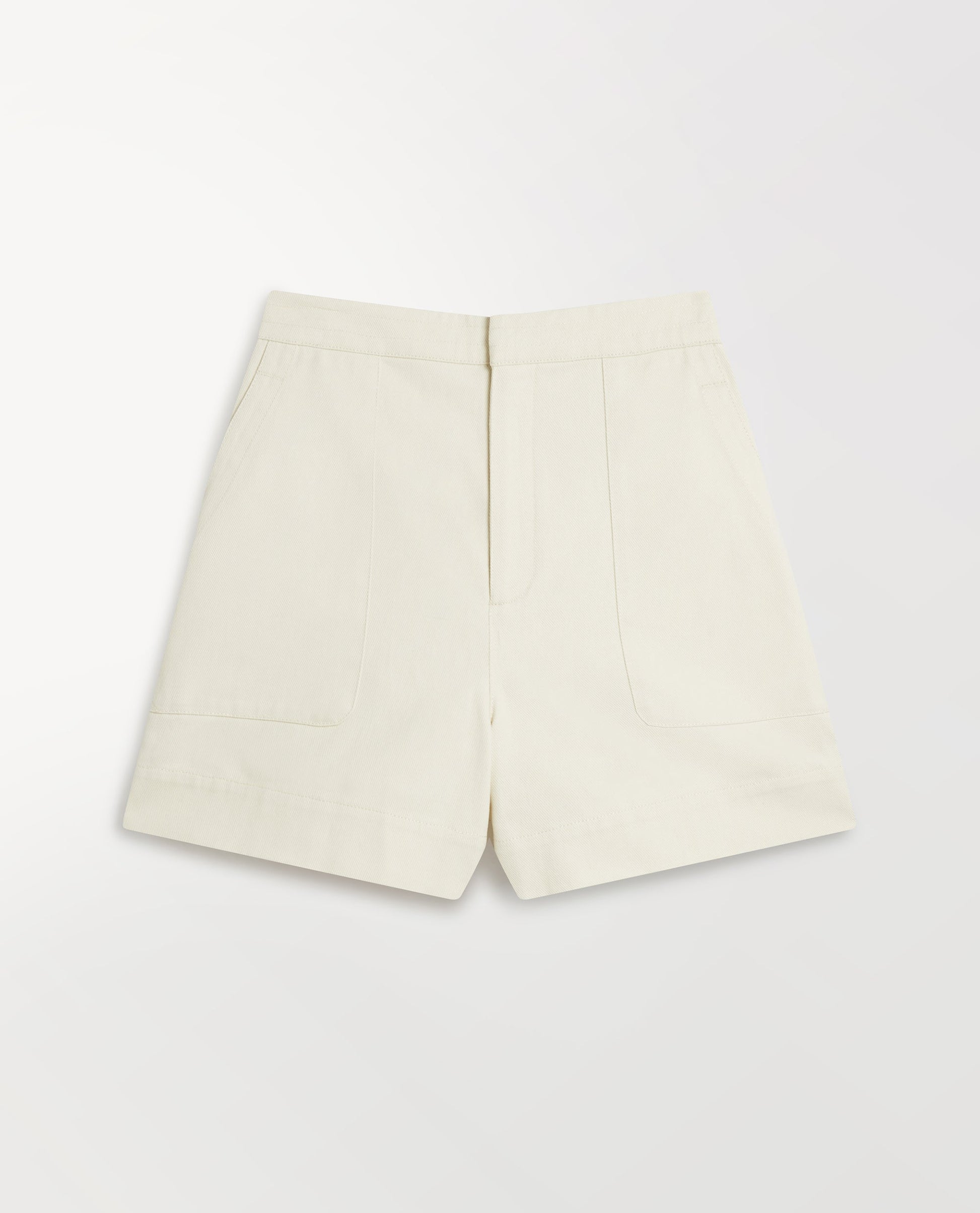 Women's Organic Denim Shorts - Parchment