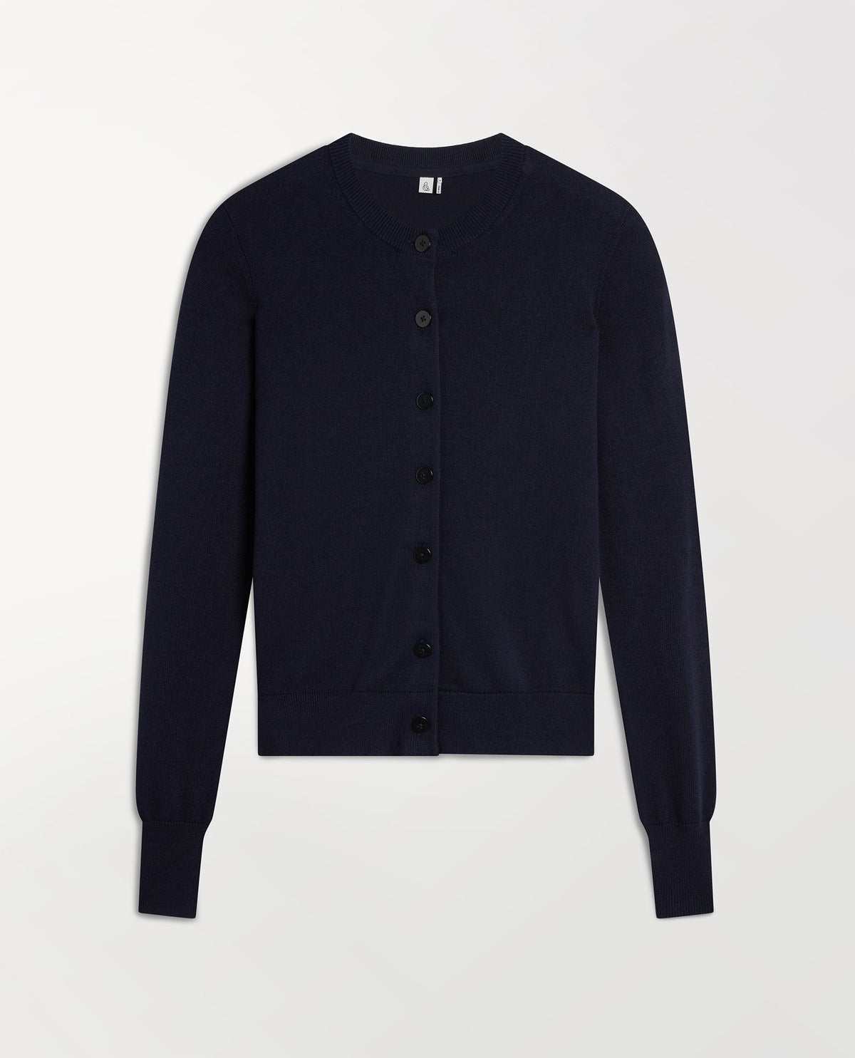 Women's Silk-Cotton Cardigan - Navy
