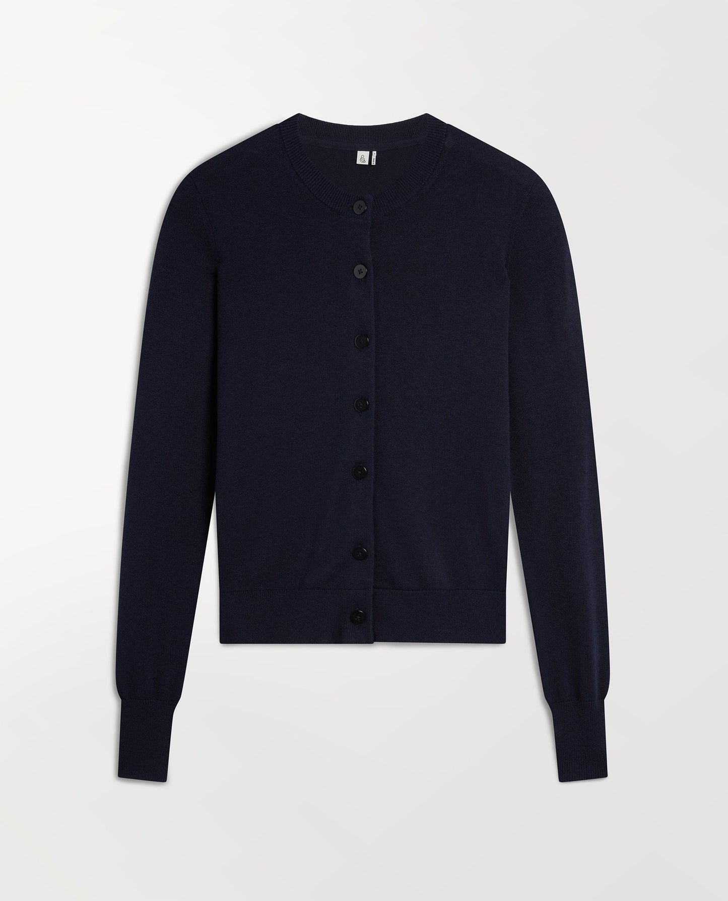 Women's Silk-Cotton Cardigan - Navy