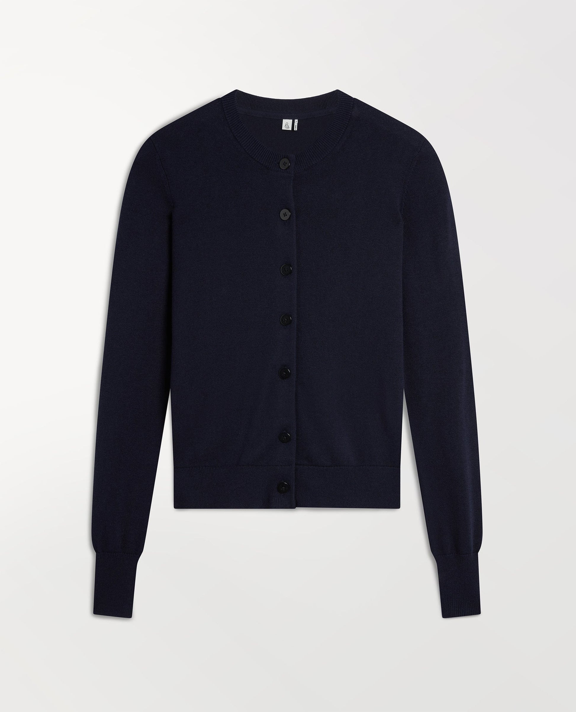 Women's Silk-Cotton Cardigan - Navy
