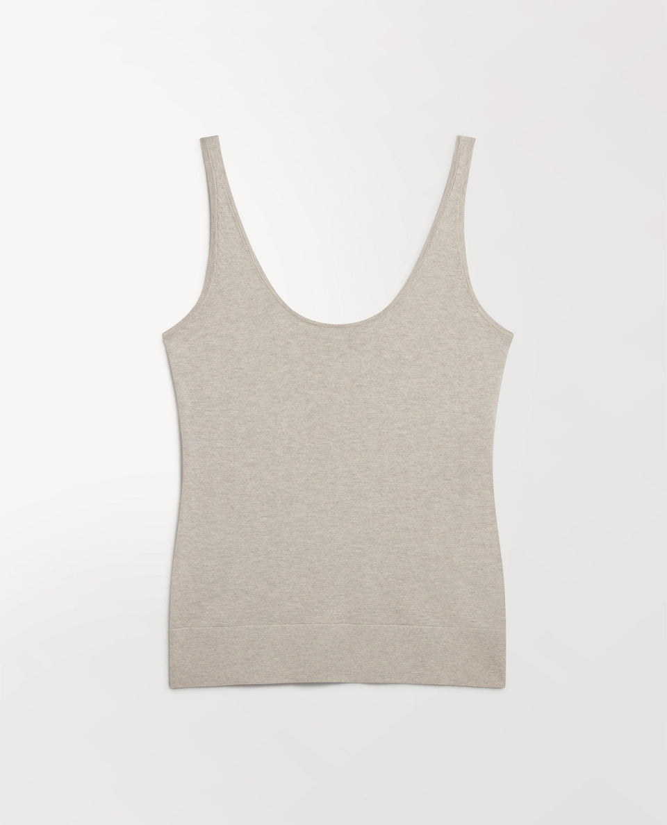 Women's Silk-Cotton Vest - Drift