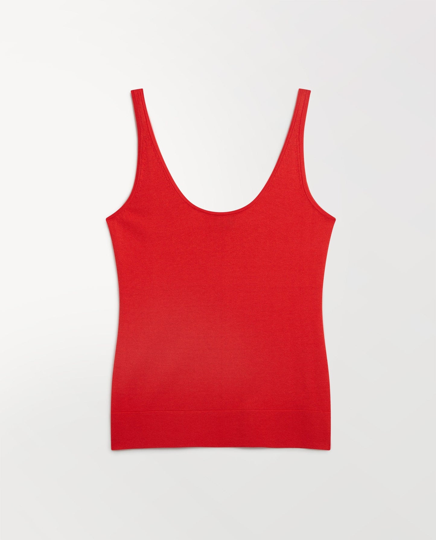 Women's Silk-Cotton Vest - Red
